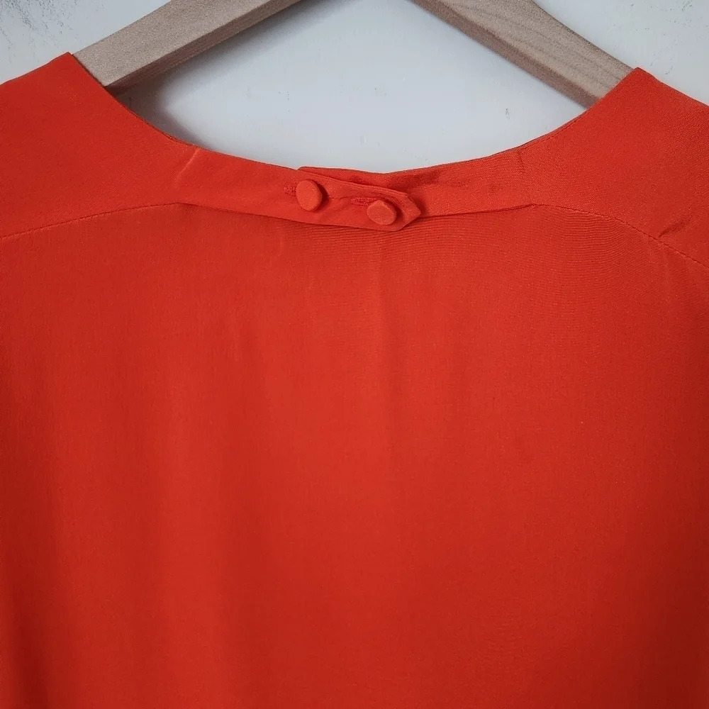 3.1 Phillip Lim | 100% Silk Short Sleeve Shift Mini Dress - Size 6 - Picture 9 of 13